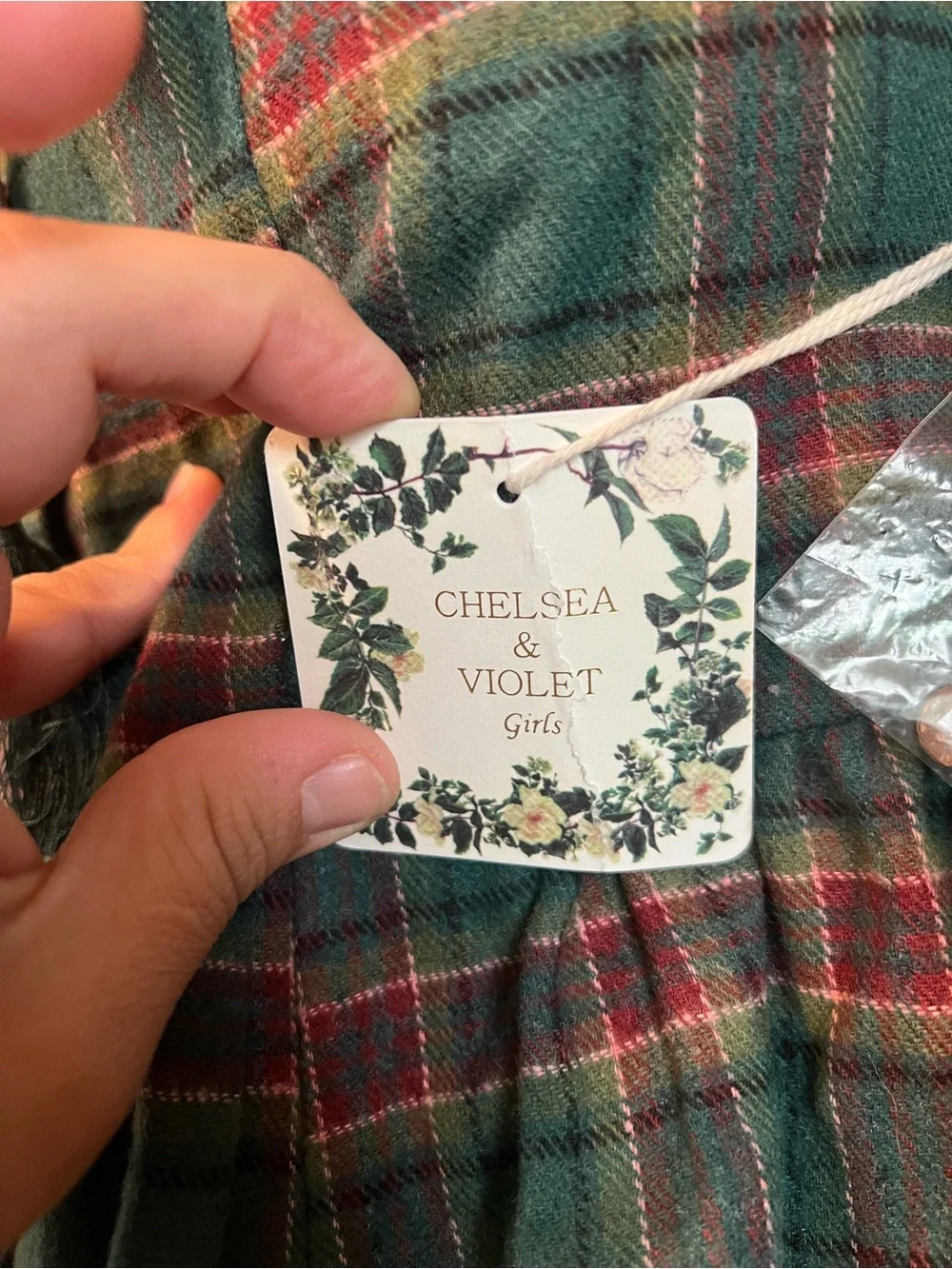 Chelsea & Violet soft plaid